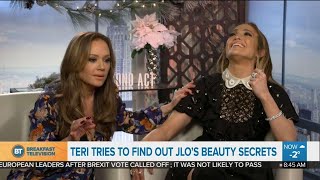 Jennifer Lopez and Leah Remini star in 'Second Act' and open up about beauty secrets