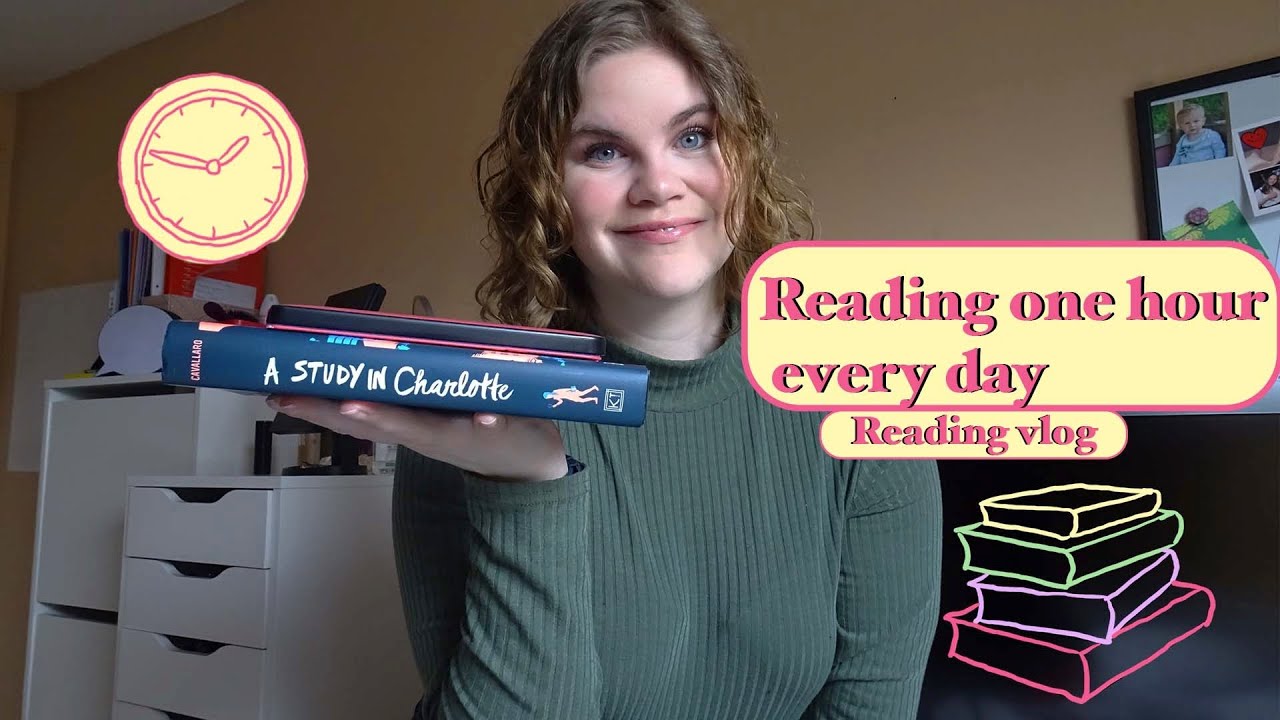 I tried READING for 1 HOUR everyday - Reading vlog #3 - //Evi Reads ...