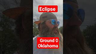 Eclipse!!! Ground 0 Oklahoma... #woodsman #oklahoma #fyp #funny