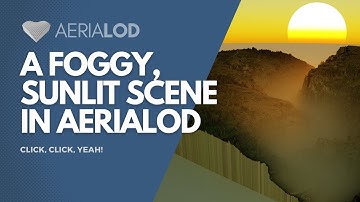 A foggy, low sun landscape in Aerialod (Win v0.0.2)