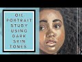 Portrait Painting Study in Oils || Dark Skin Tones
