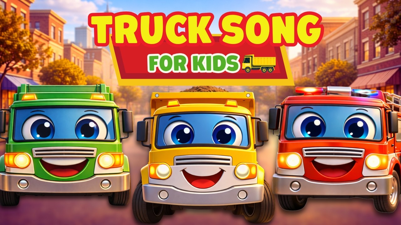 Big Truck Song 🚛 | Learn Fire Truck, Dump Truck & More! @KHOKHOKIDSTV