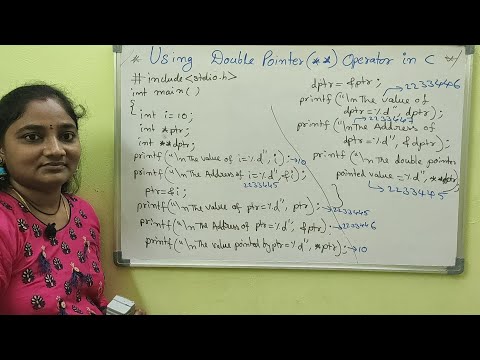 C-Language||Class-43||Double Pointer Operator in C||Both in Telugu and English||Telugu Scit Tutorial