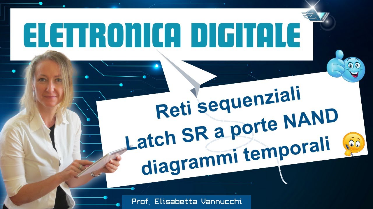 Latch Set-Reset a porte NAND spiegazione e diagrammi temporali - YouTube