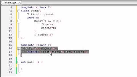 Buckys C++ Programming Tutorials - 60 - class Templates