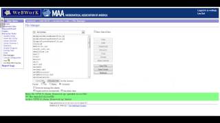 WeBWork: Upload Tar (.tgz) file