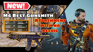NEW‼️M4 BEST Gunsmith In MP BR | Best Attachment For Best Aiming + No Recoil | Cod Mobile