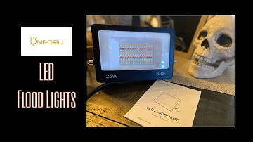 Onforu LED Flood Lights |  Unboxing, Demo and Review  | Halloween Decorating