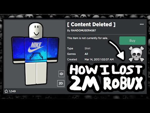 I Lost 2 Million Robux Because Of This Shirt... (Roblox) - Youtube