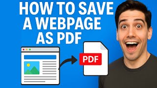 How to Save Any Webpage as PDF (Easiest Method!) | Convert Internet Info to PDF FREE