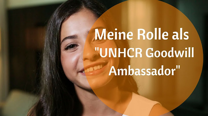 Yusra Mardini - Meine Rolle als "UNHCR Goodwill Ambassador"