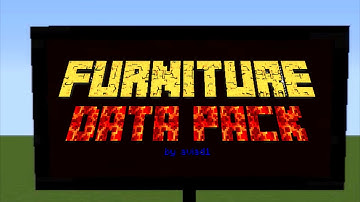 Minecraft furniture data pack - working TVs, chairs, closets and more! (Updated Trailer - 1.1.0)