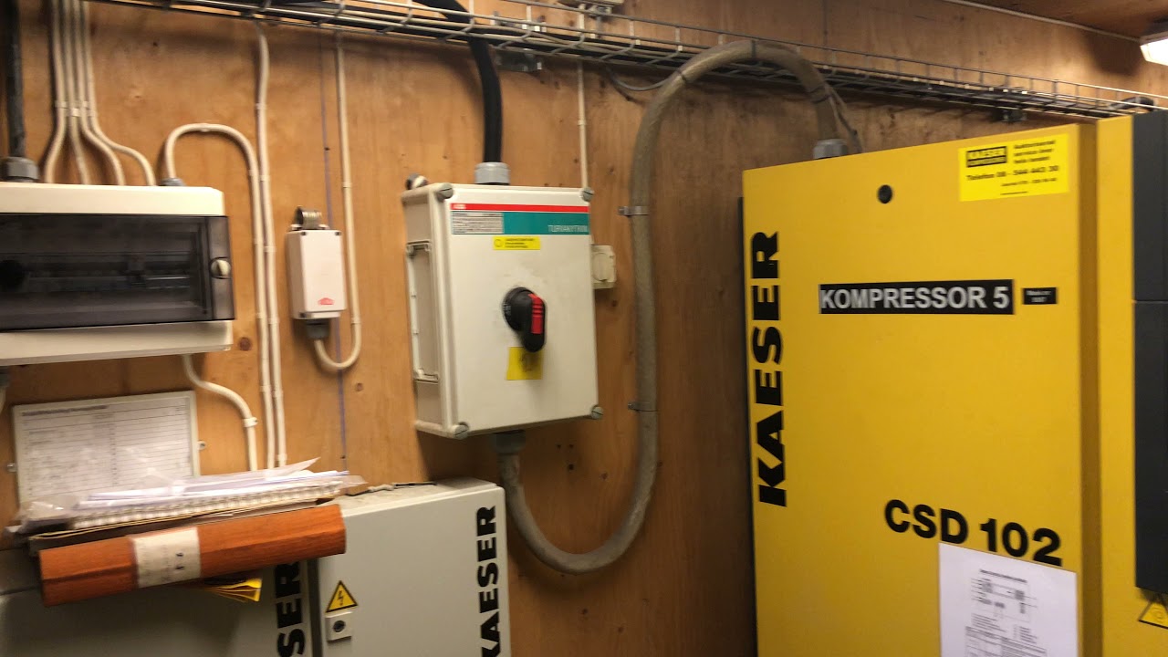 Kompressorcontainer 2st Kaeser CSD102 i container