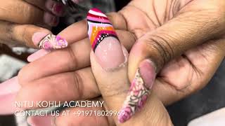 How to do Double side Nail Art design at home tutorial in Hindi | दोनों तरफ़ से दिखने वाला नैल आर्ट