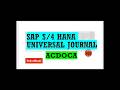 SAP S/4HANA Universal Journal (ACDOCA) Explained | Complete Concept for Beginners I Urdu Hindi