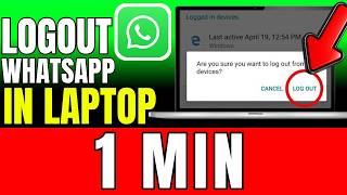 लैपटॉप में WhatsApp से लॉगआउट कैसे करें (तेज़ और आसान) screenshot 5