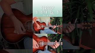 Perfect Ed Sheeran Guitar Tutorial (Interlude) // Perfect Guitar Lesson #Shorts