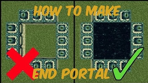 How to make an end portal in minecraft