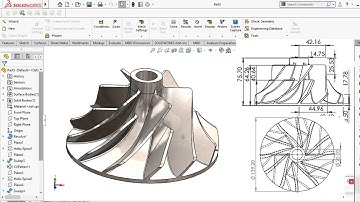Centrifugal Compressors Blade Design SolidWorks Tutorial for beginners .