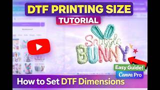 How to Set DTF Dimensions in Canva Pro | Perfect Sizes for DTF Transfers