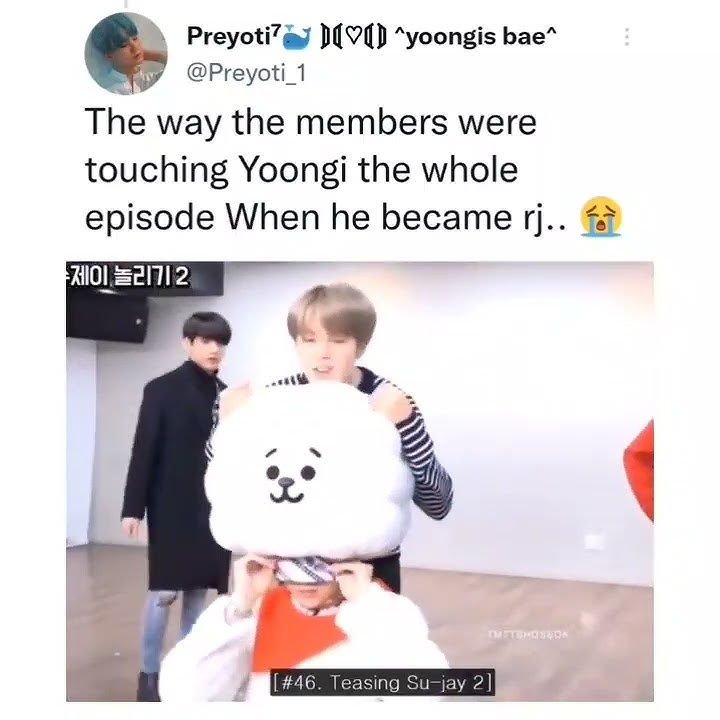 they were touching Yoongi the whole time when he wore RJ costume