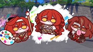 Young girl Himeko paint the big Himeko! My father is Asat Pramad!
