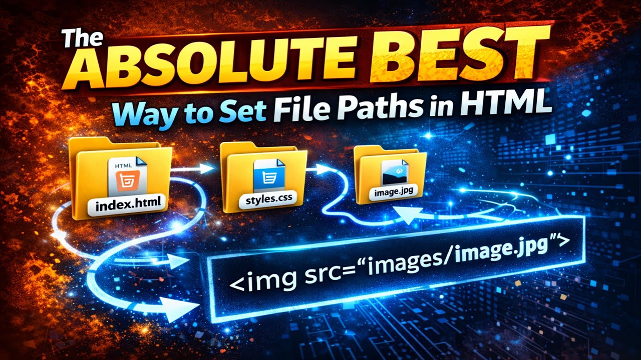 The ABSOLUTE BEST Way to Set File Paths in HTML | HTML Tutorial #30 ...