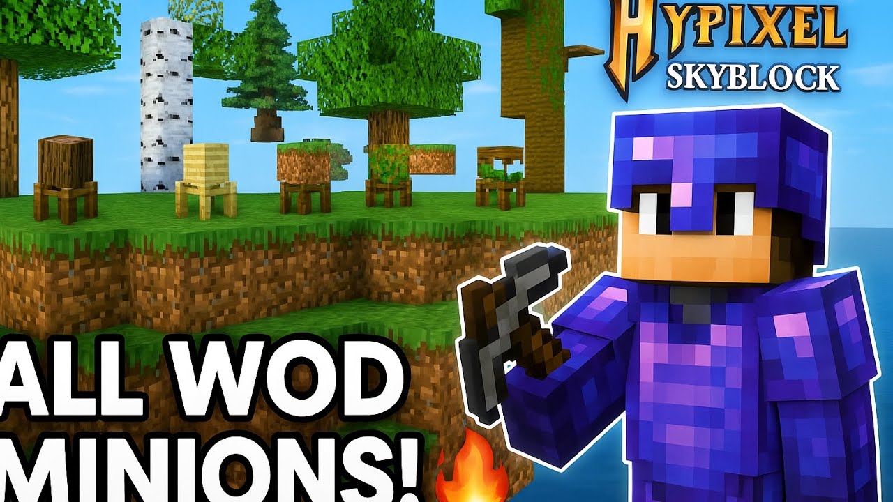 "Har Wood Minion Unlock Kiya! 🔥 | Hypixel Skyblock Part 3 (Hindi)"