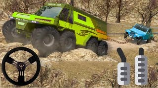 Extreme Offroad Mud Truck Simulator 6x6 Spin Tires - Android Gameplay screenshot 5