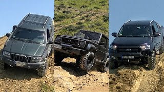 Jeep Grand Cherokee WJ vs Ford Ranger vs Daihatsu Rocky 1/2
