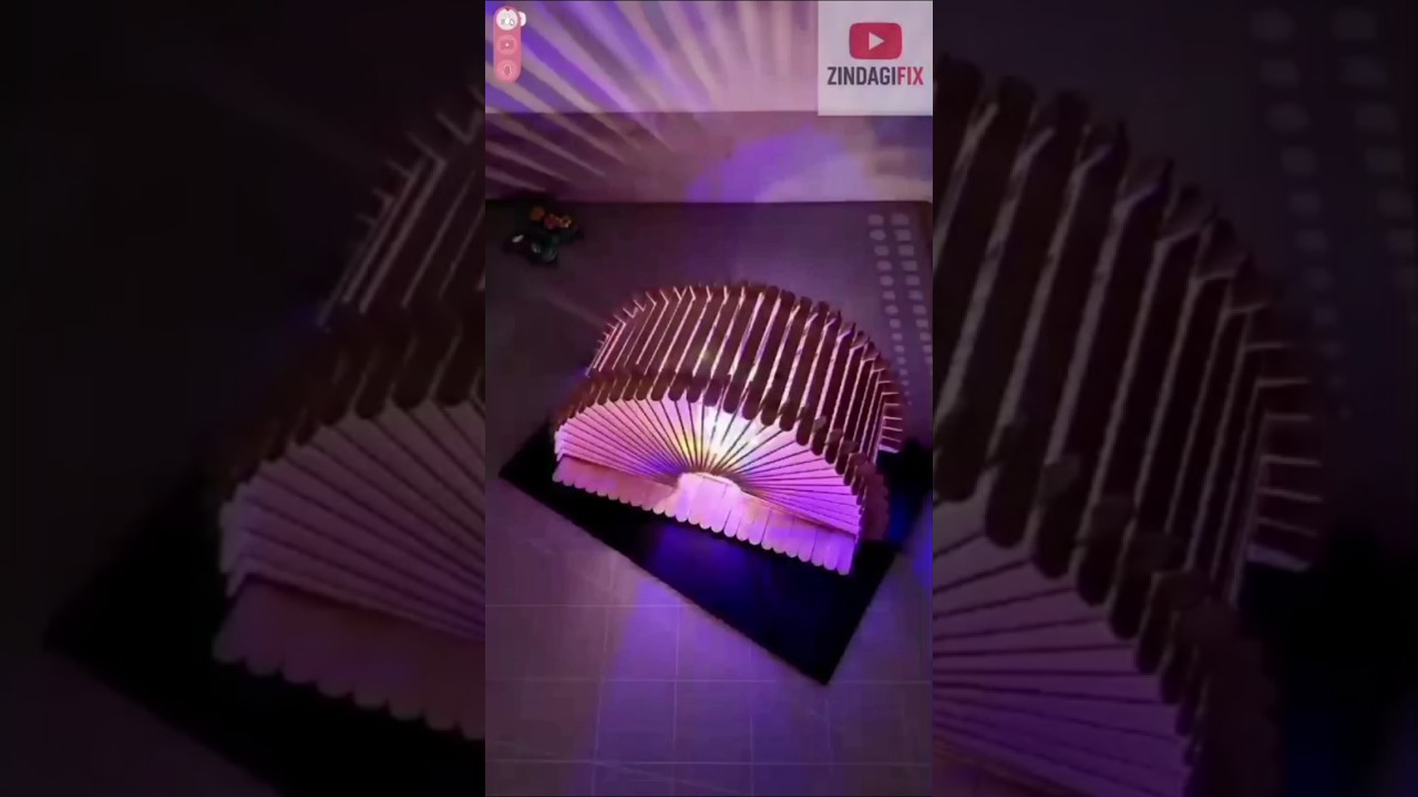 ✨ DIY Table Lamp with Polka Sticks | Easy Craft Idea That Shines ✨ 