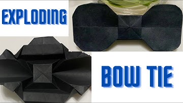 BOW-TIE | Easy to make Origami Exploding BOW-TIE | DIY