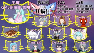 【星嶺龍穹咲さん主催】第五回狂猫村12A12B～合コンに既婚者参戦！？～【ザウザウ視点】