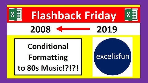 excelisfun Flashback Friday 04: Randomized Conditional Formatting Set to 80s Music!?!?!