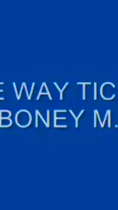 One Way Ticket To The Moon Boney M boney m., boneym, eruption one way ticket, karaoke one way ticket