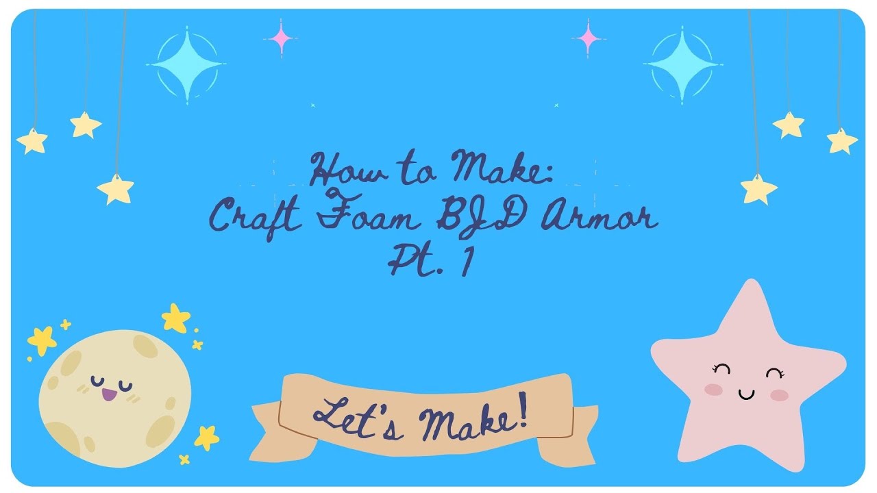 How to make BJD Foam Armor pt 1