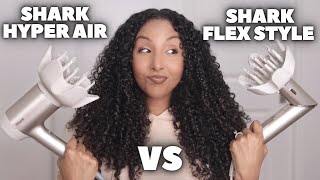Shark Hyper Air Blow Dryer vs Shark Flex Style Dyson Dupe BiancaReneeToday