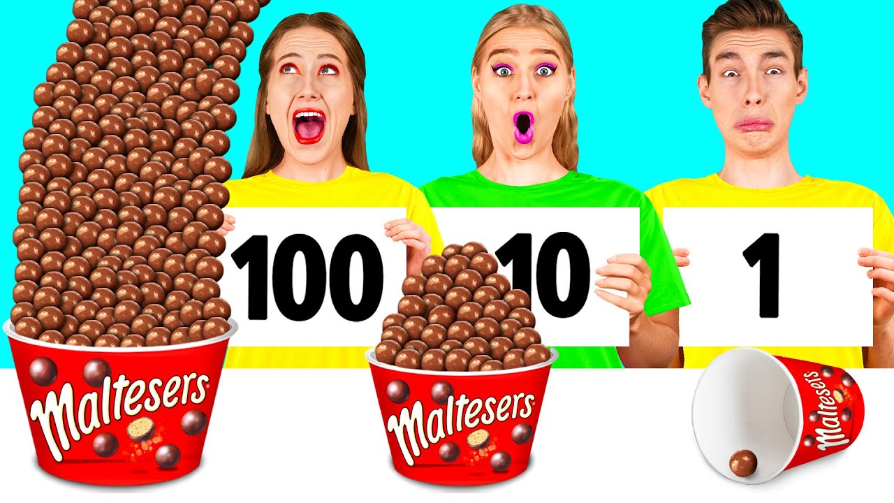 100 Слоев Еды Челлендж | Фантастические Лайфхаки с Едой от RaPaPa Challenge