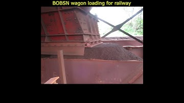 BOBSN wagon loading for railway || Rapid wagon loading #shorts