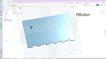 Onshape - Rectangular Sketch Pattern, & Feature Mirror (Laser Hinged Box - Episode 1)
