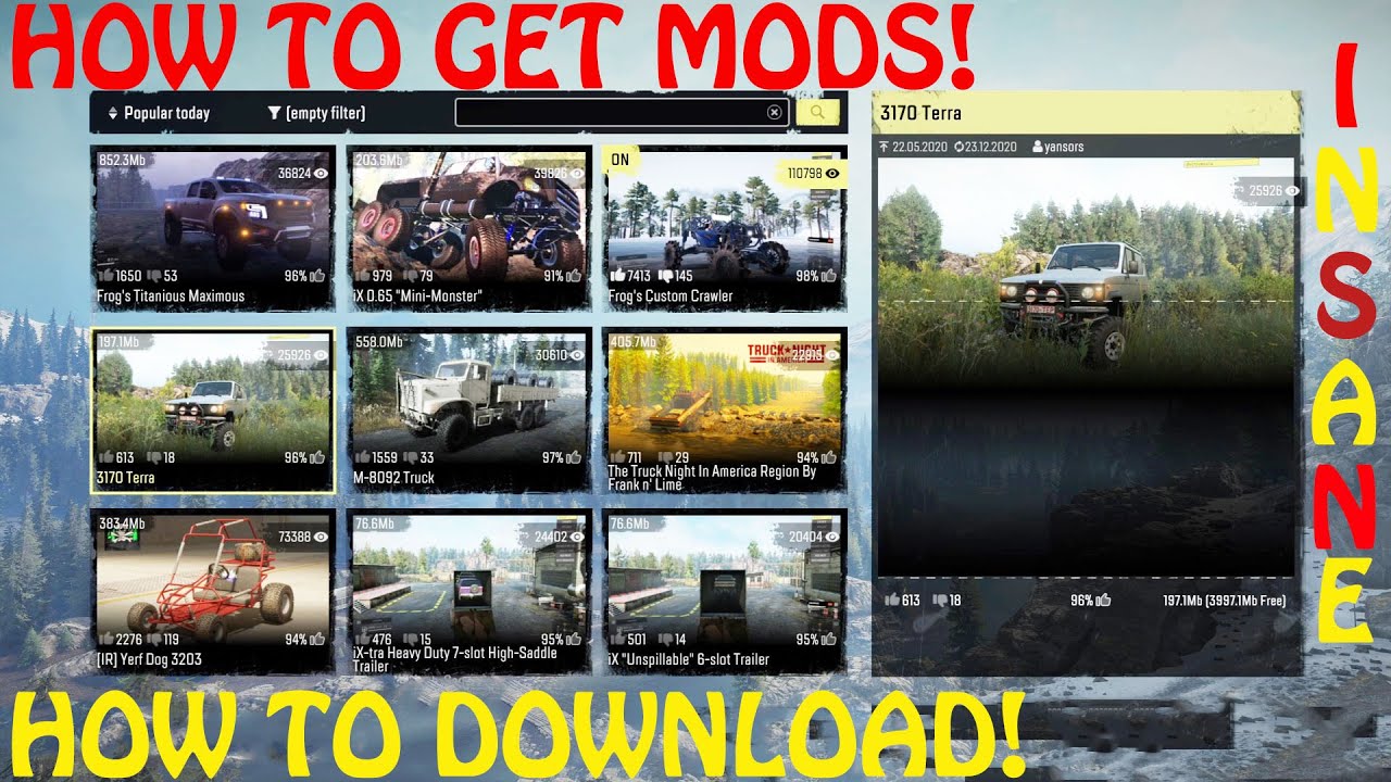 How To Download Mods In Snowrunner On Consoles How To Find And Get The Mods Ps4 Xbox One Youtube