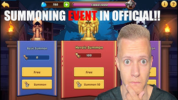 SUMMONING EVENT ON THE OFFICIAL SERVER!! - IDLE HEROES