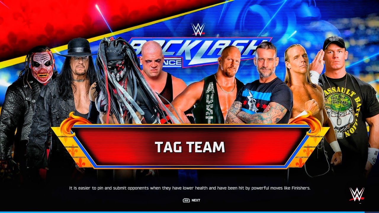Demon Balor, Undertaker, Kane & The Fiend Vs Punk, Stone Cold, Michaels & Cena - Tag Team Match