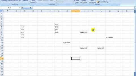 37 Excel 2007 Review Tab Part 1