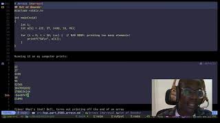 C Array (Undefined Behaviour)