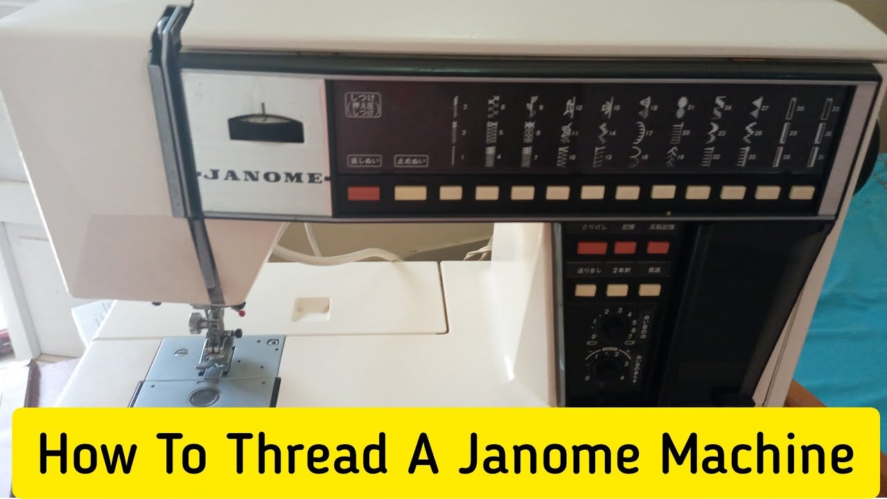 How To Thread A Janome Sewing Machine Tutorial With Close Ups YouTube