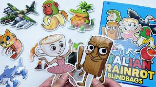 DIY Journal Stickers, Italian Brain-Rot Craft Stickers / Squeezable Blind Bags, ASMR Reviews Toys