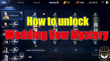 How to Unlock Wedding Vow Mystery Quest | Mount Tai Sect Successor | (TAGALOG)