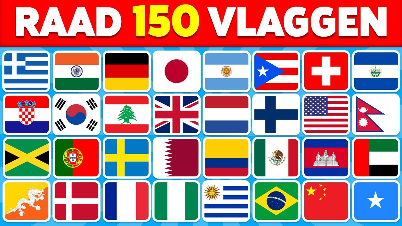 🚩 Raad Het Land Aan Te Hand Van De Vlag Quiz 🌎 | Wereld Vlaggen Quiz