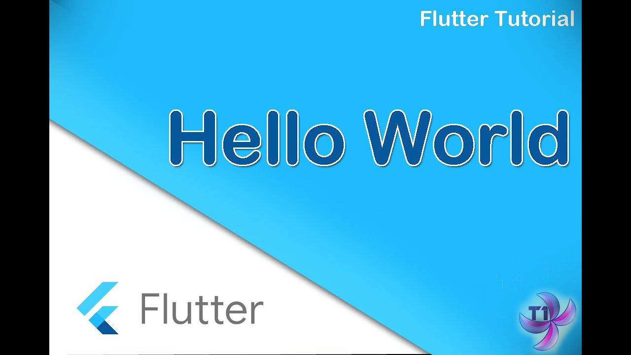 Flutter Hello world - YouTube